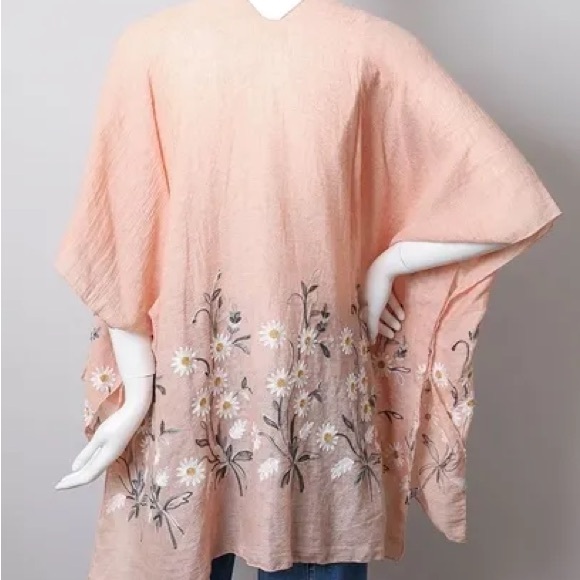 🌼Daisy Woven Kimono 🌼 - Peach - Picture 4 of 4